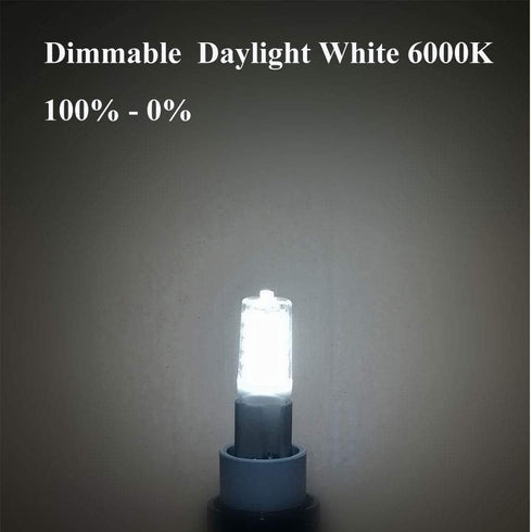 BAOMING G9 LED Bulb Daylight Dimmable 4W, 40W T4 G9 Halogen Equivalent,6000K 120V No-Flicker, Chandelier Lighting 450LM (5 Pack)...