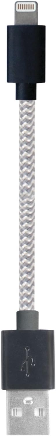 4-Inch Tangle-Free Lightning USB Cable - Retail Packaging - Black...