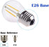 Dimmable A15 Style Mini LED Globe Bulb with LED Filament, 2W 200lm, 25W Incandescent Replacement, E26 Regular Base, 2700K Warm White Light Color, ...