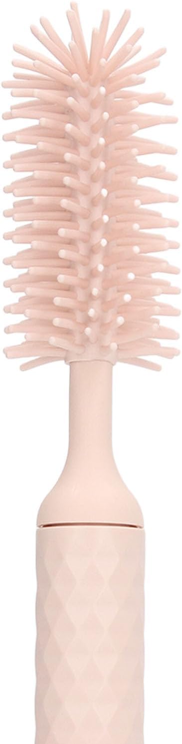 Garosa Electric Baby Bottle Brush Electric Cleaning Brush Set 2 Speeds Rotating Silicone Bristles Bottle Brush Pacifier Brush Straw Brush (Pink)...