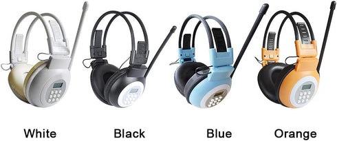 Headphone Radio,Portable FM Radio Headphones with LCD Display Noise Reduction Ear Muffs,FM Receiver Headphones,Wireless Headset with Radio for Wal...