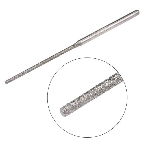 uxcell Mini Diamond Burrs Grinding Drill Bits for Rotary Tool 2.35mm Shank 1.5mm Cylindrical Ball Nose 5 Pcs...