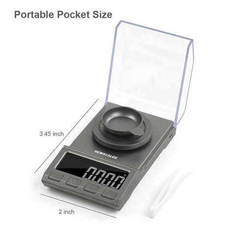 Digital Milligram Scale, 100g x 0.001g NEWACALOX Reloading High Precision Jewelry Scale,Portable Jewelry Scale with......