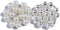 50PCS 24mm Silver Pearl Crystal Rhinestone Buttons with Flatback for DIY Sewing Wedding Bouquet Clothes Headband Hair Accessories (KA6)...