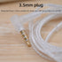FAAEAL KZ ZST Earphone Upgraded Cable 0.75mm 2Pin Silver Plated Detachable Cable 3.5mm Gold-Plated Replacement Headsets Wire for KZ ZSR ED12 ES4 Z...
