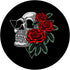 Skull And Roses In Triangle Skeleton Minimal Art Lover Gift PopSockets Swappable PopGrip...