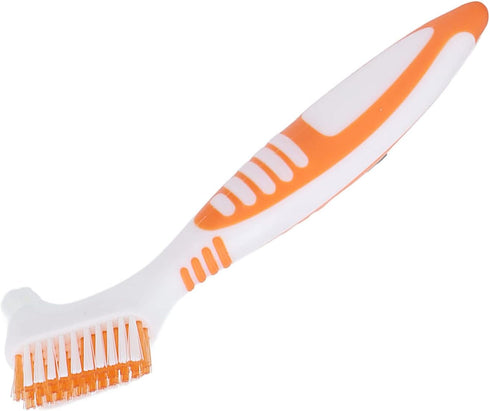 Denture Brush Denture Toothbrush Washing Brush Dual Head Denture Washing Tools,Premium Hygiene Denture Brush False Teeth Brushing Tools for Dentur...