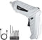 Gray Electric Screwdriver, 3.6V Cordless Screwdriver Rechargeable with 6pcs Screwdriver Bit Set, Front LED Light, Flexible Shaft, Micro USB, Carry...