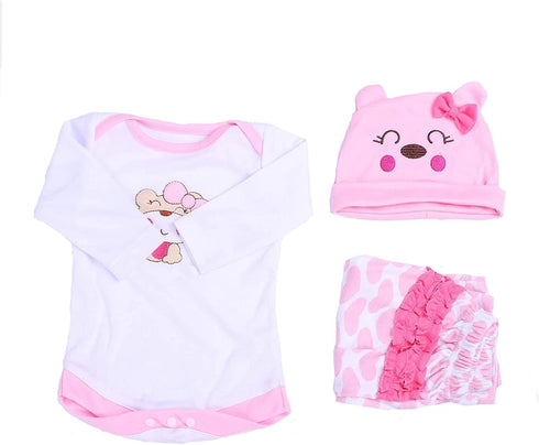 MAIHAO Reborn Baby Dolls Clothes for 17-22 Inch Newborn Baby Doll Girl, Baby Doll Clothes Outfit Accessories fit 17-22 Inch Baby Doll Girl?Cute Be...
