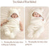 Baby Swaddle Blanket Boys Girls Cute Cotton Plush Receiving Blanket Ultra-Soft Newborn Sleeping Wraps for Infant 0-6 Months, White...