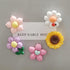 5 PCS Cute Flower Fridge Magnets, Cartoon Daisy Sunflower Cherry Blossom Refrigerator Magnets, Colorful Flower Magnets Office Home Kitchen Whitebo...