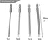 10pcs 100mm Magnetic Flat Slotted Phillips Cross Head Screwdriver Bit Sets 1/4 Inch Hex Shank S2 Steel Screw Driver Drive Drill Bits for Electric ...