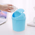 2 Pcs Plastic Mini Wastebasket Trash Can with Swing Lid with 120 Trash Bags, Tiny Desktop Waste Garbage Bin for Home, Office, Kitchen, Vanity Tabl...