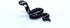 Snake Tiny Micro Figurines Hand Blown Glass Art Reptiles Animals Collectible Gift Home Décor (Black)...