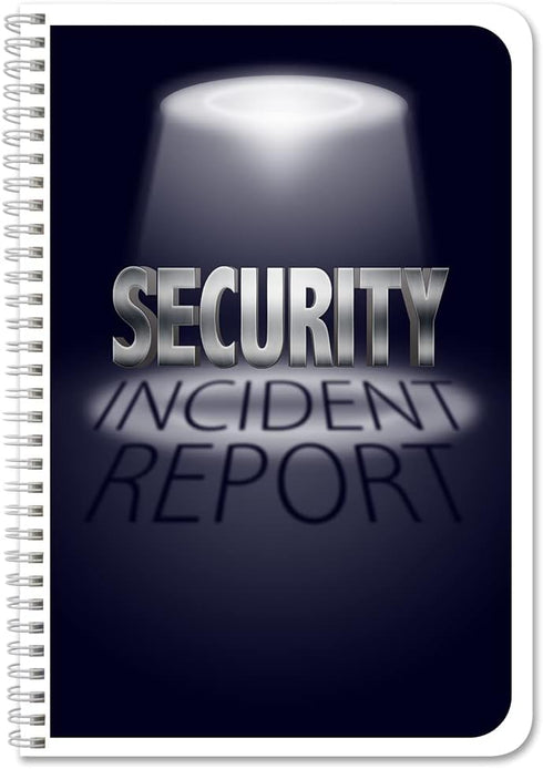 BookFactory Security Incident Report Log Book/Security Guard Journal - Wire-O, 100 Pages, 6" x 9" (LOG-100-69CW-PP(Security-Report))...