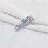 SaiDian 1 Pcs Seahorse Pin Brooch Animal Ocean Seahorse Brooch Crystal Rhinestone for Skirt Denim Bag Accessories...