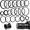 20 Pieces Metal Step-Up Adapter Rings & Step Down Rings Kit Lens Filter Stepping Adapter Rings Set for DSLR Camera......