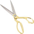 Hilitand Sewing Scissors, 10.5in Stainless Steel Scissors Household Tailor Cloth Fabric Cutting Scissors(Gold)...