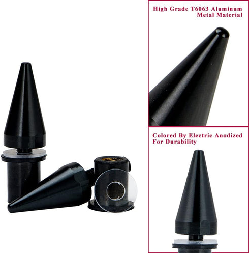 AeroBon 10 Sets M5 x 15 mm Universal Fit Windshield Bolt Kit for Motorcycle Windscreen (Black)...