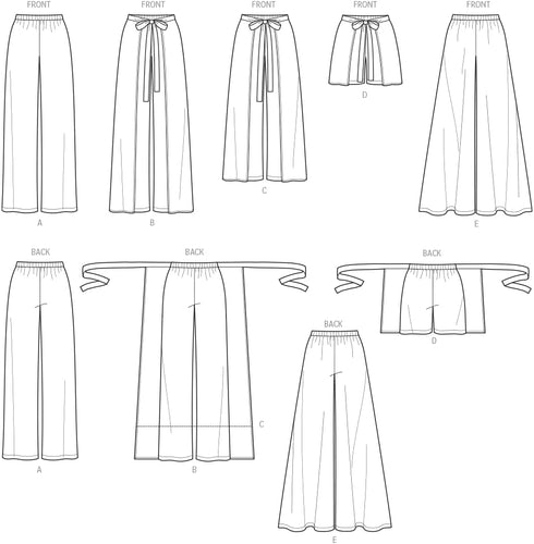 Simplicity 8134 Easy to Sew Women's Pants and Shorts Sewing Pattern Kit, Sizes 6-14...