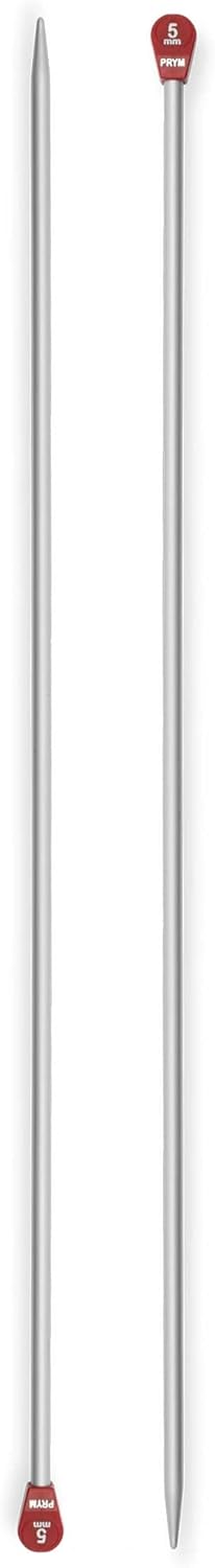 Prym 16" Single Point Aluminum Knitting Needles, 5mm...