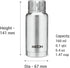 Milton Insulated Water Bottle 5.4 oz (160 ml) Stainless Steel Double walled vacuum flask Hot and Cold Drinks, Leak-Proof Simple Screw Lid, Office,...