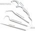Toothpicks Pocket Set, Dental Floss Picks Kit Reusable, Stainless Steel Teeth Cleaning Tools, Flossers for Adults, Tooth Picker Oral Hygiene Trave...