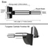 1-3/16 Inch Carbide Forstner Drill Bit, Carbide Tipped Forstner Bit for Hard Wood, Wood Drilling Bit Woodworking Hinge Cutter Tool Kits for Wood P...