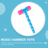 NUOBESTY 8pcs Hammer Pounding Toys, Plastic Squeaky Hammer Toy Musical Pounding Toy Beating Gavel Mallet Toys Educational Toys Random Color...
