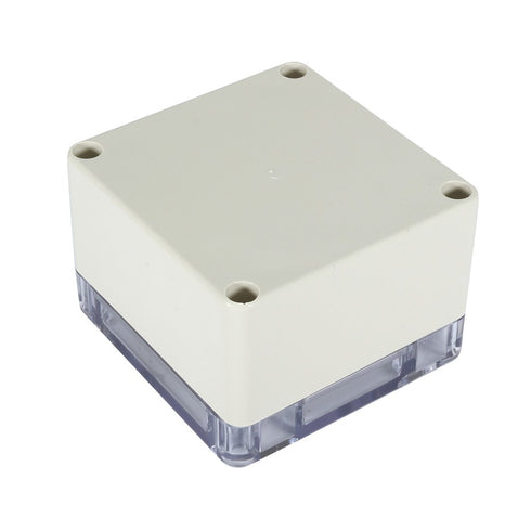 ABS Plastic Junction Box, Dustproof Waterproof IP65 Electrical Box - Universal Project Enclosure Grey, with PC Transparent/Clear Cover 3.3"x3.2"x2...