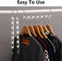 CBTONE 6 Pack Closet Space Saving Hangers, Multi-Purpose Metal Magic Cascading Hangers With Updated Hook Design for Organizing Wardrobe Clothing...