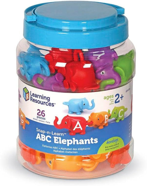 Learning Resources Snap-n-Learn ABC Elephants, Educational Toys, Alphabet Elephant Toy, Fine Motor Toys, Counting and Sorting Toys, Ages 2+...