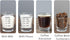 Shot Glasses Measuring cup Liquid Heavy Glass Wine Glass Espresso Shot Glass 26-Incremental Measurement 1 OZ 4 Features 45ML (4 pack-black 30ml)...