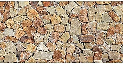 AWERT Rocky Aquarium Background 36x20 inches Stone Fish Tank Background Rock Terrarium Background Durable Polyester Background...