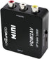 HDMI to RCA 1080P HDMI to AV 3RCA CVBs Composite Video Audio Converter Adapter Supporting PAL/NTSC with USB Charge Cable-Black...