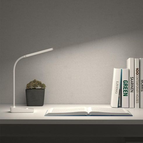 LED Desk Lamp, Desk Light, Desk Stand, White, USB Powered, Daylight White, Smartphone Stand Included...
