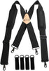 MELOTOUGH Tool Belt Suspenders Work Belt Suspenders Flexible Adjustable Straps with Moveable Padded Shoulders with 4 Loop Attachments...