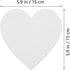 SEWACC 5 Pcs Oil Painting Board Artist Canvas Blank Paitning Paper Board Ink Sketchbook Heart Shape Stretched Painting Canvas Flower Panels Child ...