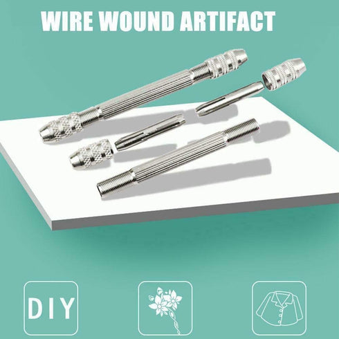 2PCS DIY Jewelry Accessories Twisted Copper Wire Tool Winding Copper Wire Artifact Handmade Antique Jewelry Accessories Mini Pin Vise Jewelry Maki...