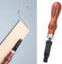 V Type Push Groover, Adjustable Wood Handle Leather Craft Hand Tool V Type Push Grooving Device Leather Grooving Craft Gouge Tool for Professional...