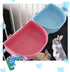 2 PcsRabbit Food Water Bowl, Guinea Pig Plastic Food Basin Dish, Chinchilla Hanging Portable Feeding Bowl (Pink and Blue)...