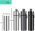 3 Packs Aluminum Pill Fob Ear Plug Case, Waterproof Outdoor Survival Tin Container Big Match Storage Camping Essentials Medicine Nitroglycerin Pil...