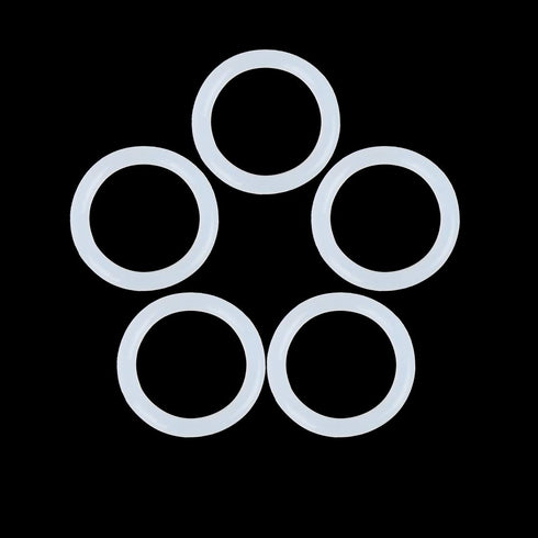 X AUTOHAUX Silicone O-Rings, 28mm OD 21mm ID 3.5mm Width VMQ Seal Gasket for Compressor Valves Pipe Repair, White, Pack of 50...