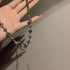 H&Z Y2k Crystal Star Moonstone Necklace Irregular Punk Gothic Kpop Downtown Choker for Women...