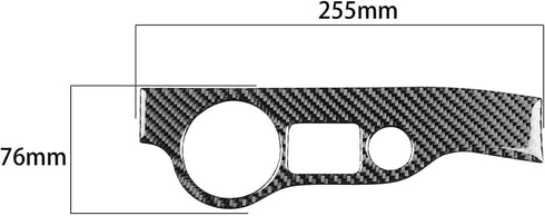 1-PCS Carbon Fiber Cover Panel Headlight Switch Panel Interior Trim Kit for Dodge Charger 2011 2012 2013 2014 Accessories......