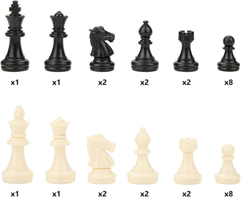 Standard Chess Pieces, International 32 Standard Chess Game Pieces Set Chess Pieces Replacement Tournament Chessmen Replacement Pieces Gift Intera...
