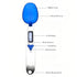 Yoidesu Digital Kitchen Scale, Electronic Gram Measuring Spoon, 500g/0.1g Blue Cute Digital Weight Scale Spoon with 3 Measuring Spoons for Portion...