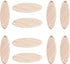 KISSITTY 200pcs Natural Unfinished Blank Wooden Oval Flat Pendants Wheat 1.4x0.47 Inch for Earring Pendant Jewelry DIY Craft Making...