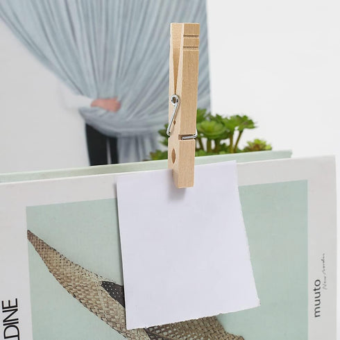Clothes Pins Wood for Hanging Clothes,3.5 Inch?100pcs? Heavy Duty Wooden Clothespins,Clothes Pins for Craft,Wooden Clips for Pictures. | Rust Resi...