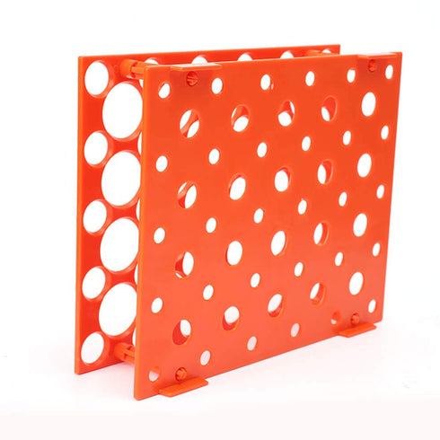 50-Holes Centrifuge Tube Rack - Detachable Lab Test Tube Holder Rack for 10ml/15ml/50ml(2 Racks Orange)...